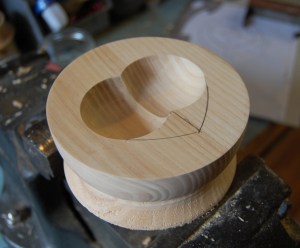 8 Marked up for carving